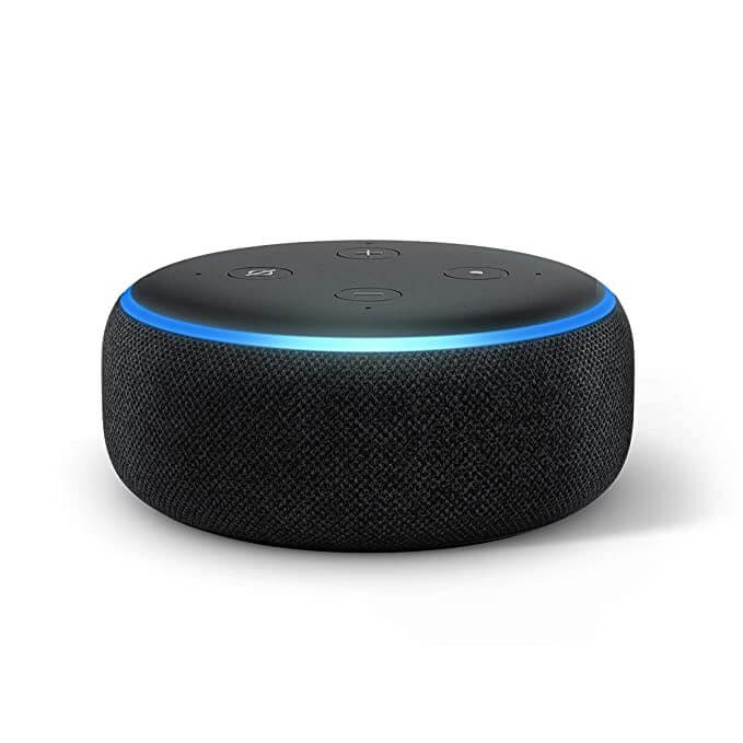 Echo Dot (3rd Gen) - Compact smart speaker with Alexa & Bluetooth (Black)